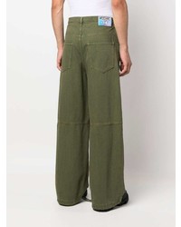Moschino Mid Rise Wide Leg Jeans