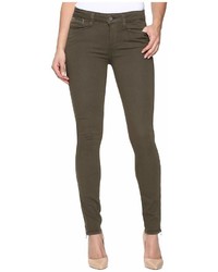 Paige Shay Zip Ankle In Olive Leaf Jeans