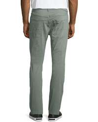 7 For All Mankind Straight Leg Stretch Twill Jeans Sage