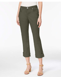 Style&co. Style Co Curvy Cuffed Capri Jeans In Regular Petite Sizes Created For Macys
