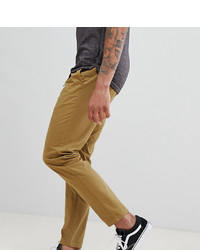 D-struct Tall Elastic Waist Cropped Chino Trousers