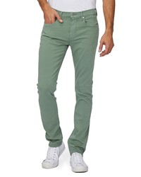 Paige Transcend Federal Slim Straight Leg Jeans In Quiet Sea At Nordstrom