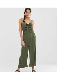 Asos Tall Asos Design Tall Cami Jumpsuit With Gathered Bodice Detail
