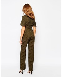 MACKINTOSH Millie Flared Jumpsuit With Cut Out Detail