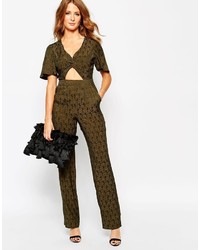 MACKINTOSH Millie Flared Jumpsuit With Cut Out Detail