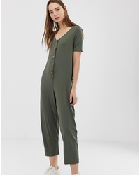 ASOS DESIGN Minimal Jumpsuit With Button Front