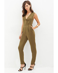 forever 21 olive jumpsuit