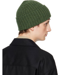 Drake's Green Lambswool Beanie