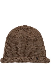 Isabel Benenato Coated Cotton Knit Beanie Hat
