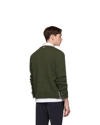 Thom Browne Green Relaxed Fit Cardigan