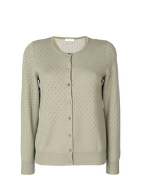 Le Tricot Perugia Punch Hole Knit Cardigan