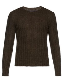 Gucci Crew Neck Wool Blend Knit Sweater