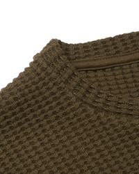 Fanmail Slim Fit Waffle Knit Organic Cotton Sweatshirt