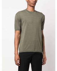 Emporio Armani Knitted Cotton T Shirt