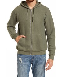 BELLA+CANVAS Bella Plus Canvas Solid Knit Hoodie In Military Green At Nordstrom