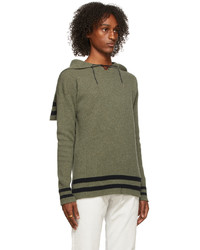 Maison Margiela Green Navy Pullover Sweater