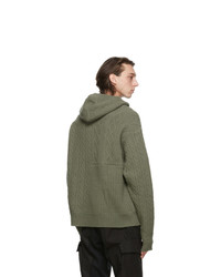 Greg Lauren Green Paul And Shark Edition Wool Hoodie