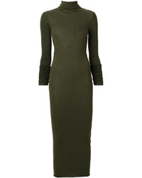Rick Owens Lilies Fitted Knitted Maxi Dress