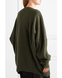 Unravel Project Oversized Wool And Cashmere Blend Sweater