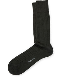 Olive Knit Socks