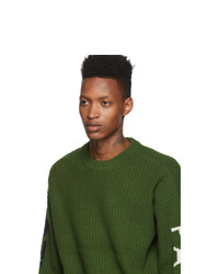 Kenzo Green Wool Paris Sweatshirt