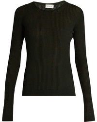 Lemaire Ribbed Knit Wool Sweater