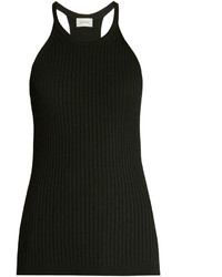 Lemaire Sleeveless Ribbed Knit Wool Sweater