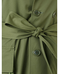 G.V.G.V. Lace Stitch Pocket Belted Coat