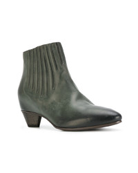 Del Carlo Stitch Detail Ankle Boots