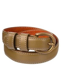 American Apparel Skinny Feathered Edge Leather Belt
