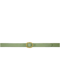 Maximum Henry Green And Gold Slim Oval Belt