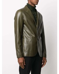 Desa 1972 Wax Leather Blazer