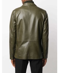 Desa 1972 Wax Leather Blazer