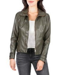 KUT from the Kloth Braid Detail Faux Leather Jacket