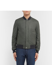 Brioni Leather Bomber Jacket With Detachable Shell Gilet