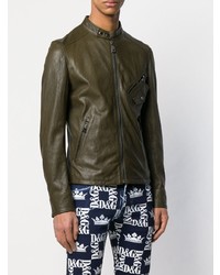 Dolce & Gabbana Zipped Up Bomber Jacket
