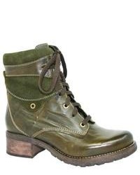 Olive Leather Boots