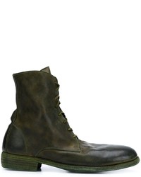 Guidi Lace Up Calf Length Boots