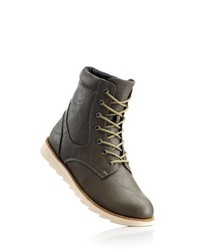 Rainbow Lace Up Desert Boots In Olive Size 7