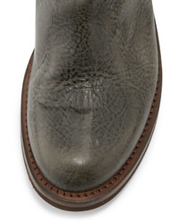 Brunello Cucinelli Texan Taste Leather Western Boot Green