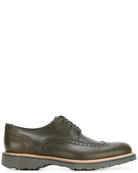 Olive Leather Brogues