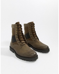 Zign Military Boots In Khaki