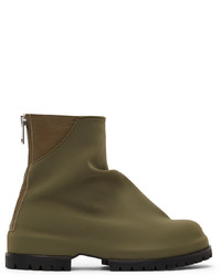 Men's Olive Boots by 424 | Lookastic