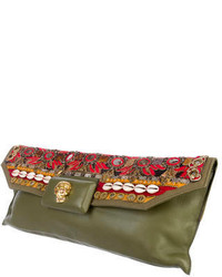 Alexander McQueen Embellished Clutch W Tags