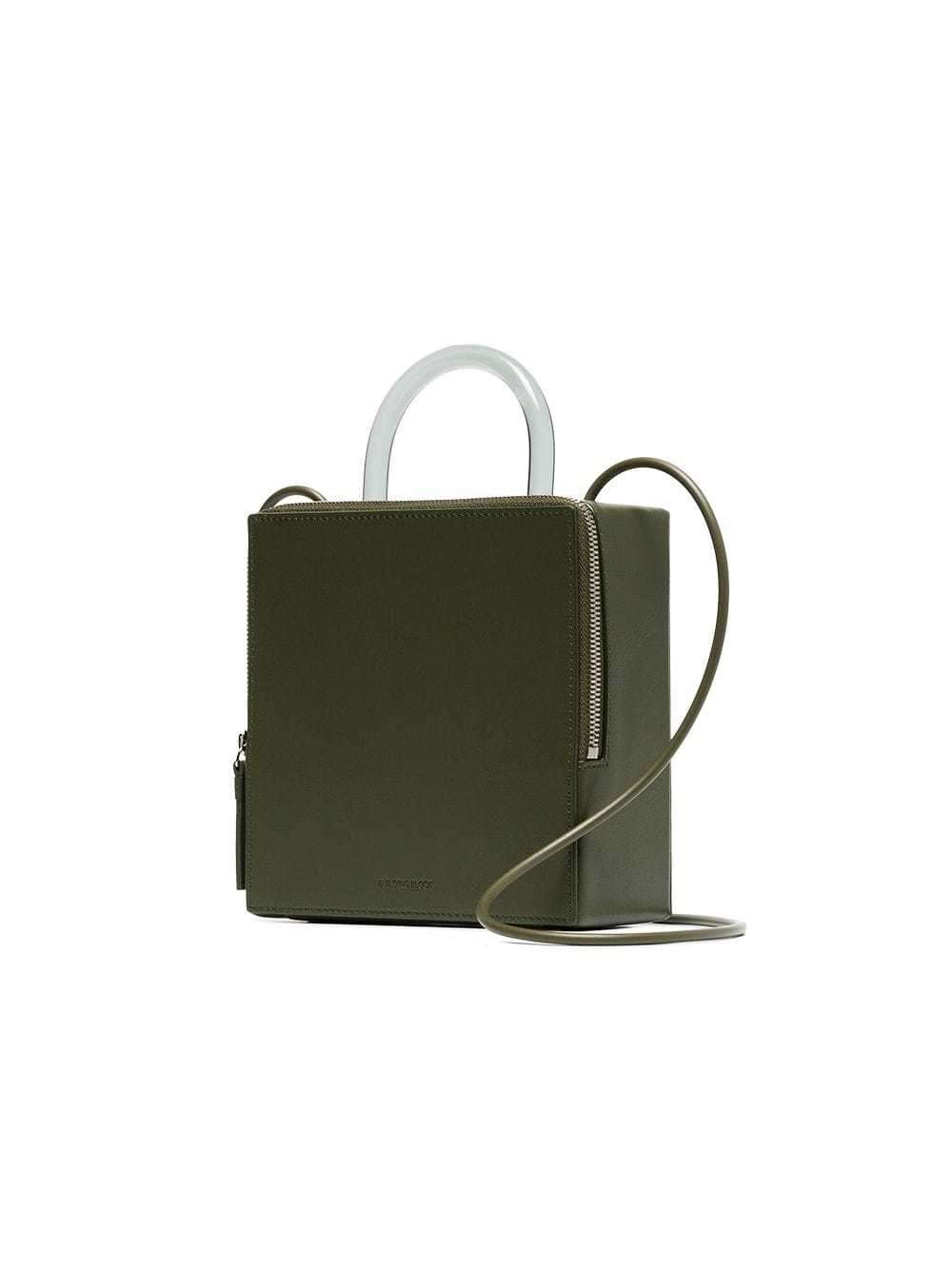 Building Block Green Box Leather Shoulder Bag, $513 | farfetch.com