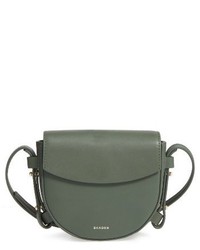 Skagen Mini Lobelle Leather Saddle Bag Beige