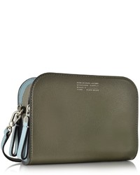 Marc by Marc Jacobs Tricolor Lux The Double Military Green Leather Crossbody