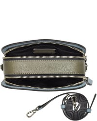 Marc by Marc Jacobs Tricolor Lux The Double Military Green Leather Crossbody