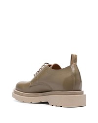 Buttero Lace Up Leather Derby Shoes