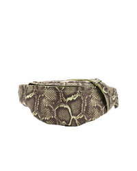 Olive Leather Fanny Pack
